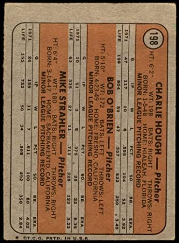 1972. 198 Dodgers Rookies Charlie Hugh / Bob O'Brien / Mike Strahler Los Angeles Dodgers Dean's Cards 2 - Dobri Dodgers