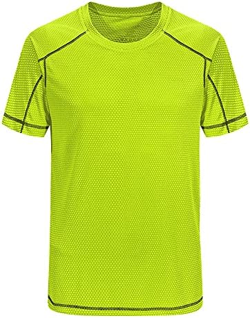 Muška Dry Fit Tshirt kratki rukav vlaga Wicking Atletski majice Sport Active wear Tee okrugli vrat trening