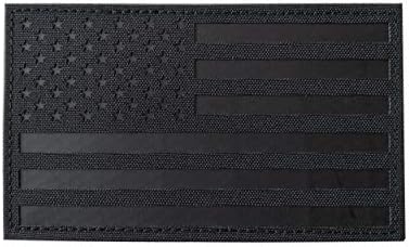 TIMTAC Veliki 3x5 inčni crni IR infracrveni Americam USA zakrpa za zastavu