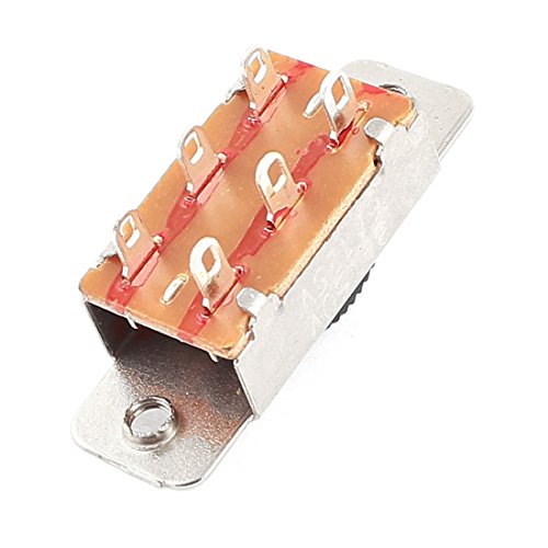 Aexit 250VAC 3a mrežni proizvodi 125vac 6A 6 pinova 2 pozicije Dpdt On/On Mini prekidači slajd prekidač