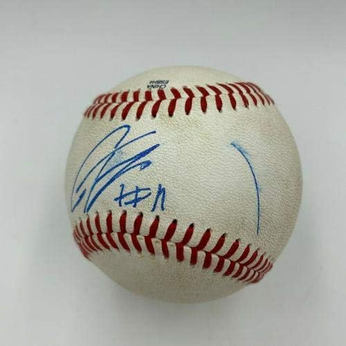 Gleyber Torres Pre Rookie Potpisan igru ​​Polovna manjina liga Baseball Yankees JSA - MLB igra Rabljeni bejzbol
