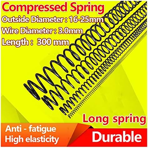 Kompresioni opruge su pogodni za većinu popravke i kompresije opružnog povratka, dugog proljetnog izlaska, dugim proljetnim pritiskom, opružnom žicom promjera 3,0 mm, dužina 300 mm 1pcs