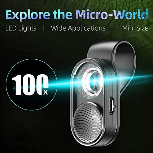 100x mikroskopska sočiva kamera telefon sočiva sa velikim uvećanjem LED mikro džepna sočiva za iPhone