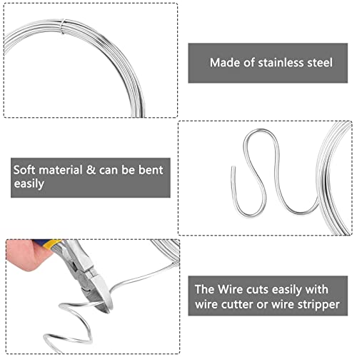 Tootaci metalna žica 5/64 žica od nerđajućeg čelika 33ft/1.5 mm savitljivi žičani kabl koristi se za