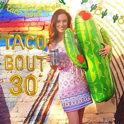 Laventycy Taco Bout 30 Baloni Nacho Prosječno Trideset balona Fiesta 30. rođendan ukras Taco
