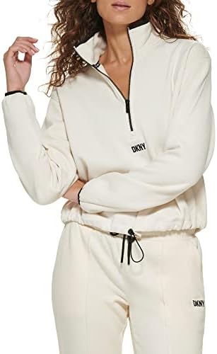Dkny ženski sportski pola zip džemper fleece jakna
