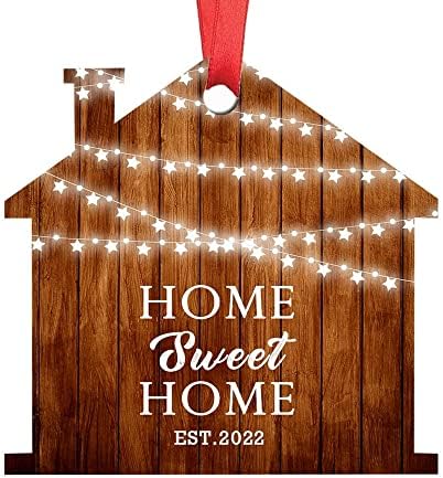 Dom slatki dom 2022 Božićni Ornament poklon za domaćinstvo za božićnu jelku dekoracija kuće za odmor