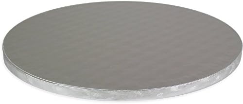PME okrugla ploča za torte 0,4 in debela, 14 inča, Srebrna