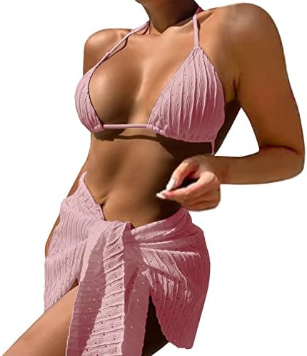 Seksi bikini u tromjesečnom kupaćem kostimu sa Stherppy Halter suknjem kupaćim komisima za žene 1 komad