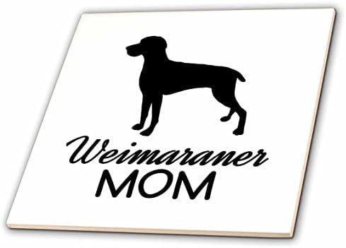 3drose Janna Salak Designs Dogs - Weimaraner pas mama-Tiles
