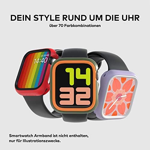 Rhinoshield CardGuard NX Extra RIM [samo] Kompatibilan sa Apple Watch SE i serije 6/5 / 4 [40mm] i serije 3/2 / 1 [38mm] | Dodatni dodatak za futrolu za Wash Watch Watch Rinoshield - Camo Green