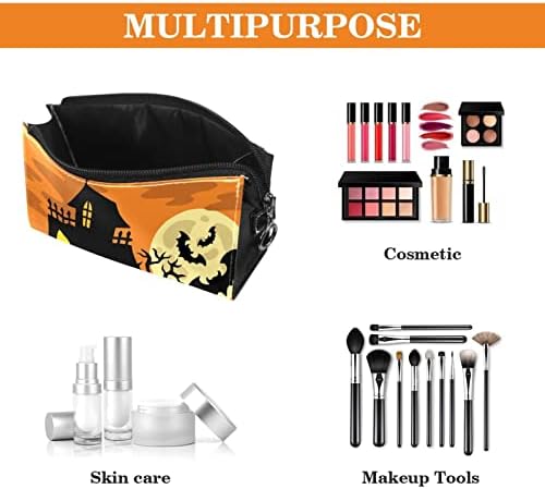 Travel Makeup Bag Vodootporna kozmetička torba torba za torba za šminku za žene i djevojke, Noć