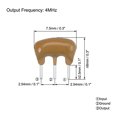 Uxcell keramički rezonator Oscillator Asortiman 4MHz 8MHz 12MHz 16MHz DIP, 4in1 20pcs