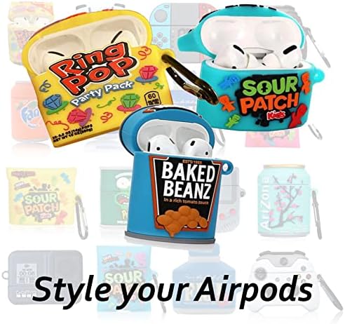 Slatka Cool smiješna zaštitna torbica za Airpods 1/2 Kamera Cartoon Kawaii Cases privjesak za ključeve