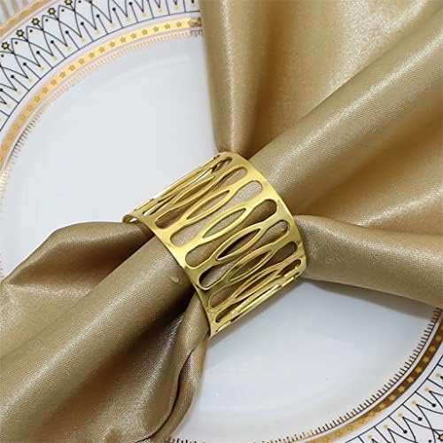 XBWEI Canchor Decor izdubljeni držači prstena za salvete Serviette kopča za venčanicu Božićnu večeru