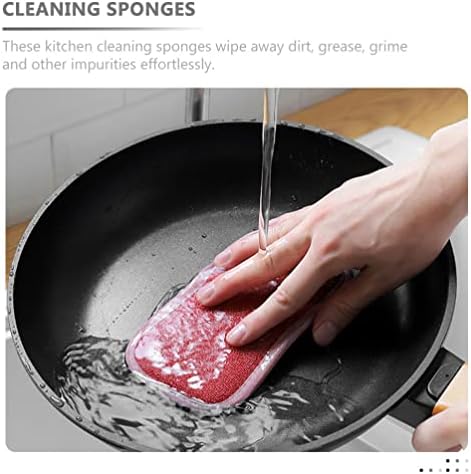 ZERODEKO CRIPBS TODY 10pcs Screur Spužva za kuhinju Nehrabrenje sunđera za čišćenje mikrovlakana za