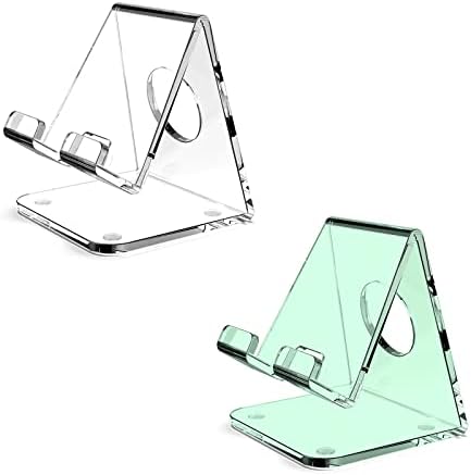 TOPGO Clear & amp; zeleni akrilni stalak za mobilni telefon