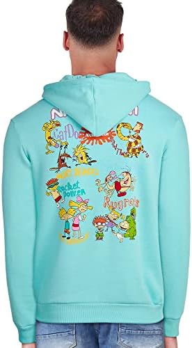 Nickelodeon Muški rugrat fleece dukserica - Retro 90-ih crtani pulover Hoodie Tommy & Chuckie