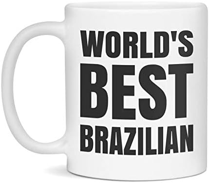 Brazilska krigla - najbolji brazilski na svijetu - Great brazilski poklon - bijela / 11oz krigla