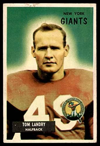1955 Bowman # 152 Tom Landry New York Giants-FB VG / Ex Giants-FB Texas