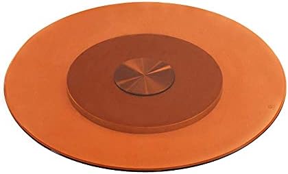 LIXFDJ izdržljivo kućno kaljeno staklo Lazy Susan, smeđi gramofon/ploča za serviranje/rotirajuća Tacna, 27/31/35 / 39in, za trpezarijski sto, tihi ležaj//105