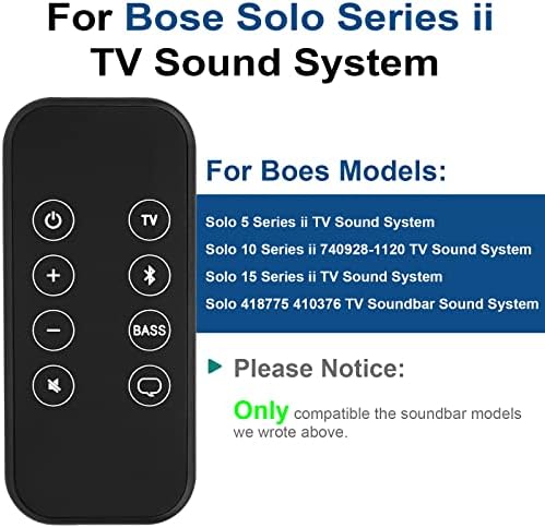 Motiexic daljinski upravljač za Bose Solo 5 10 15 Series II TV zvučni sistem / 732522-1110 418775 410376
