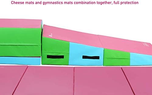 M HI-Mat osmougaona gimnastička prostirka, početna prostirka za kretanje, multi-Size tehnički oblik roll pad za vježbu u teretani