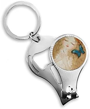 Haljina Leptir Lijepa djevojka Kineska slikarska ključ Lančani prsten Multifunkcijski poklon za