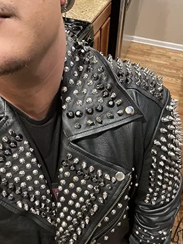 LP-Facon Muns Brando motocikl Rock punk šiljak kožna jakna za motocikl