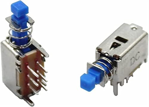 XIANGBINXUAN Micro Switch 100pcs horizontalni tasteri za povlačenje 6pin ožičenja sa dugmetom za uši A04 samo resetovanje sa prekidačem za napajanje sa zaključavanjem