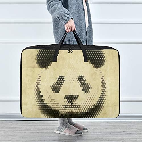 N / A Torba za pohranu velikog kapaciteta - Slatka Panda Bear Animal Organizator odjeće Organizator ukras za prtljag Pokretni tote