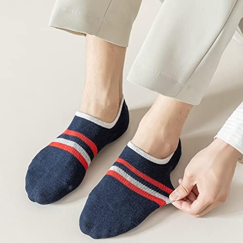 No Show Socks za muške niske rezane nadograđene 6 parovi Casual nevidljivi ne vidi ojačane čarape
