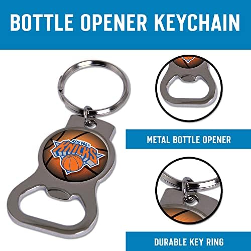Rico Industries NFL Dallas Kauboji Srebrni metalni taster - Otvarač za boce za piće sa prstenom za ključeve
