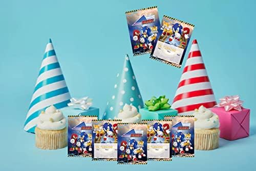 20 komada Blue Hedgehog pozivnice za rođendan, pozivnice za plave ježeve za rođendan Blue Hedgehog