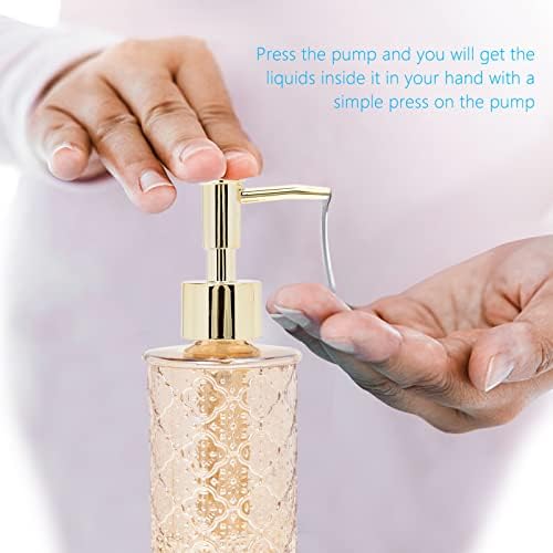 Zerodeko Raspršivač Stakleni sapuni za boce sa sapunom za rukavice Prazne šampone pumpe za pumpe
