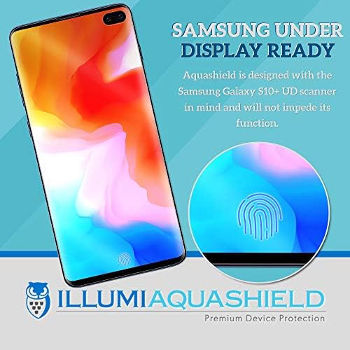 ILLUMI AQUASHIELT zaštitni zaštitnik kompatibilan sa Samsung Galaxy S10 + bez mjehurića visoke rezolucije Vedro fleksibilan TPU film