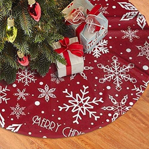 Lveshop Božićne snježne pahuljice Božićna suknja Luksuzna okrugla zatvorena vanjska mat rustikalna Xmas Tree Odrezi za odmor (30 / 36 / 48 Tri veličine)