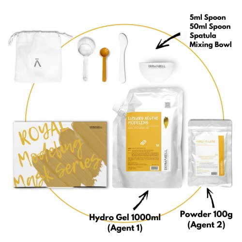 Dermabell Korea Full Essence - Gold Luxury Aesthetic Peel-Off Gel za modeliranje maske za lice,anti-Aging i Anti-Wrinkle, učvršćivanje, hidratacija, umirivanje