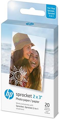 HP Sprocket prijenosni 2x3 instant photo Printer & amp; lančanik prijenosni 2x3 instant photo Printer & lančanik 2x3 Premium Zink ljepljivi papir za fotografije