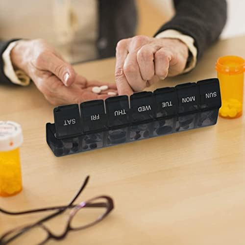 Sihuuu veliki organizator pilula, sedmična kutija za pilule, 7-dnevni pilula Organizator lijekova