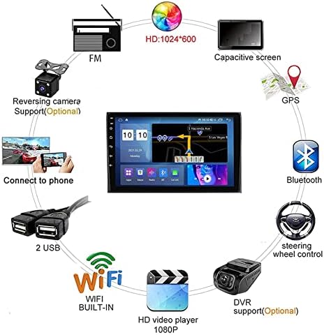 Plokm Autoradio Android 11 sa 9 inča IPS-u automobilski stereo za Toyota Fortuner HILUX 2004-2014 Ugrađeni Bluetooth WiFi Suppot Auto GPS Carplay RDS WiFi / BT Tethering Internet