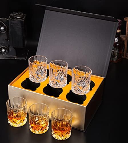 Gppzm naočare za viski Set od 6,10 Oz / 300ml staromodnog kristalnog stakla za kuhinjski pribor