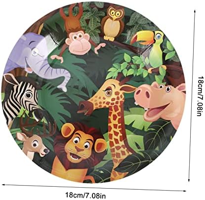 Jojofuny 1 set party ukrasi desertne ploče za jednokratnu ploču dječje ploče životinjske ploče