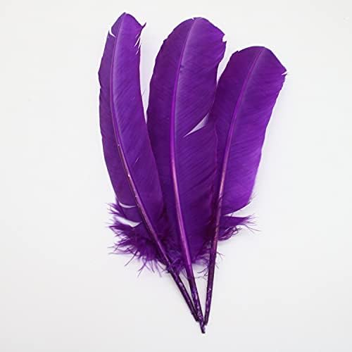 Pumcraft pero za Craft 10pcs / Lot prirodna guska perje ukras Karneval vjenčanje 25-30CM Turska perje
