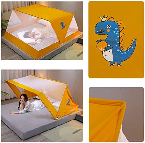 Sklopivi šator za komarce, prenosiva mreža za komarce za krevet, mreža za komarce drži se dalje od stvorenja, prozračan & amp; komarac koji se može prati za krevet u dvorištu, plava,74.8 * 63.0 * 31.5 in