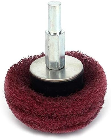3pc 2 crveni točak za poliranje gljiva abrazivni točak sa 1/4 ručkom za rotaciono brušenje alata