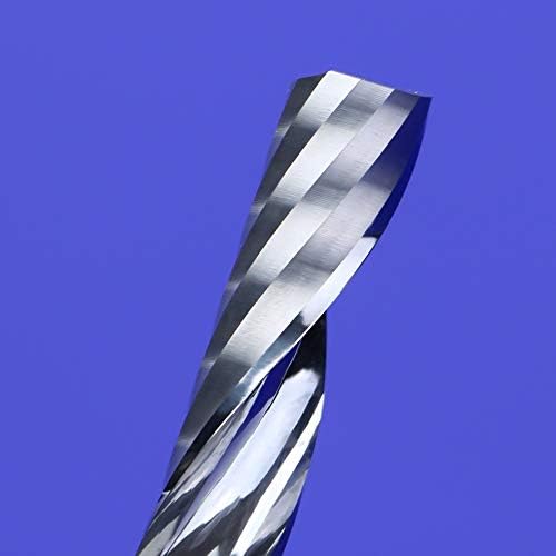 XMEIFEITS alati za sečenje 5kom 5x22mm Jednostruka flauta spiralna rezač CNC krajnji mlin karbidna Glodalica