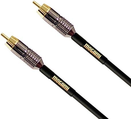 Mogami Gold RCA-RCA-03 Mono Audio / Video Patch Cable, RCA muški utikači, zlatni kontakti, ravni konektori, 3