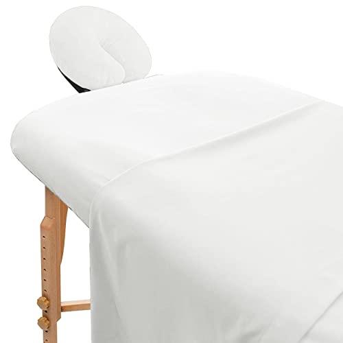 Avalon Care stol za masažu od mikrovlakana setovi od 3 kom-Premium pokrivač za stol za masažu uključuje ravne i ugrađene plahte sa poklopcem za kolevku za lice, mekani pokrivač za masažu-posteljina za prirodnu masažu