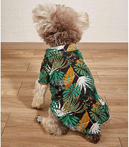 Havajska pseća košulja-ljetne majice za kućne ljubimce prozračna Cool odjeća za pse za male srednje velike pse mačke kućne ljubimce, Polo pseće majice u stilu Havaja odjeća za štene na plaži odjeća za brzo suho hlađenje